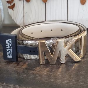 MK Michael Michael Kors Gold Belt